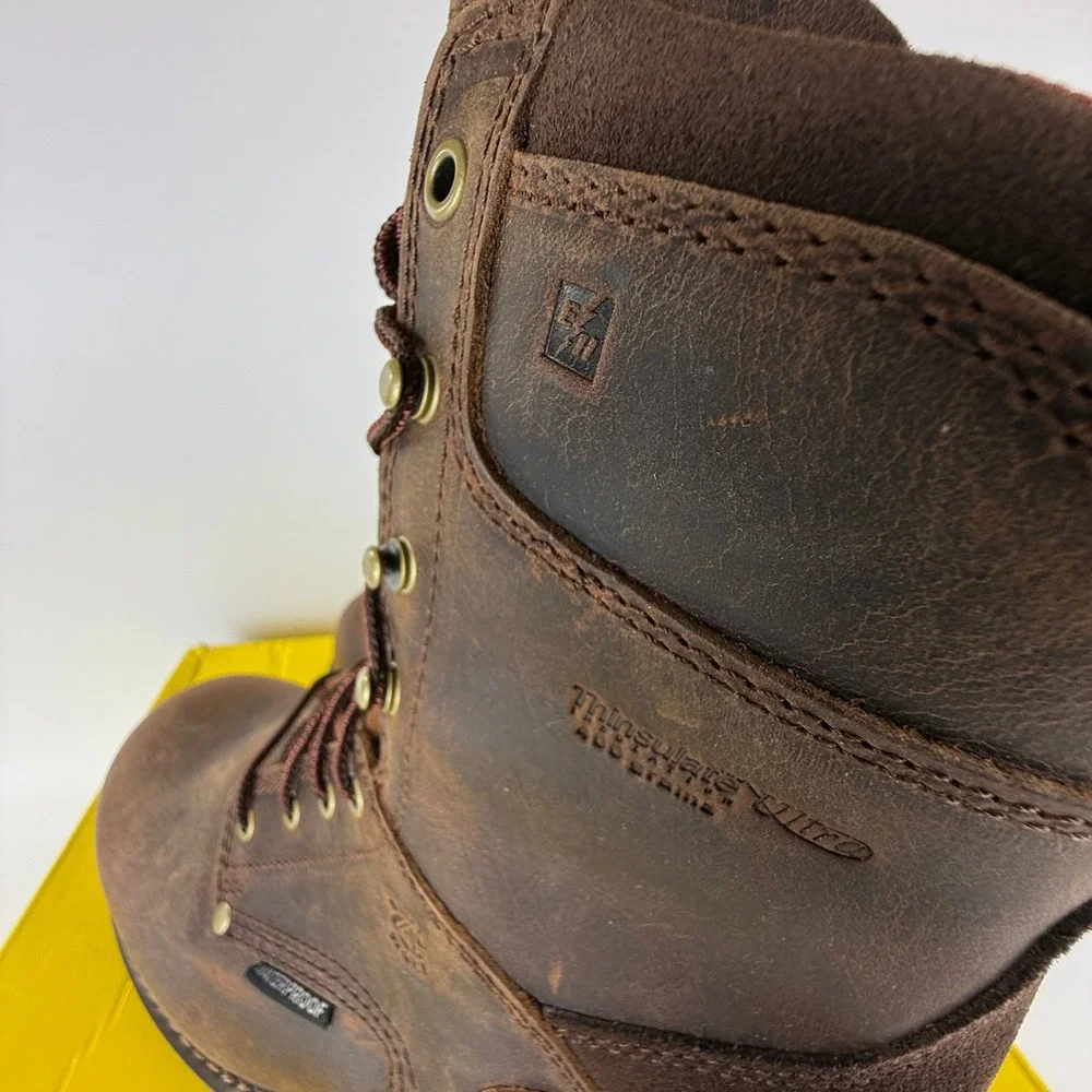 Carolina CA8508 Men 9 Inch Broad Toe Insulated‎ Waterproof Logger Boots 10 2E